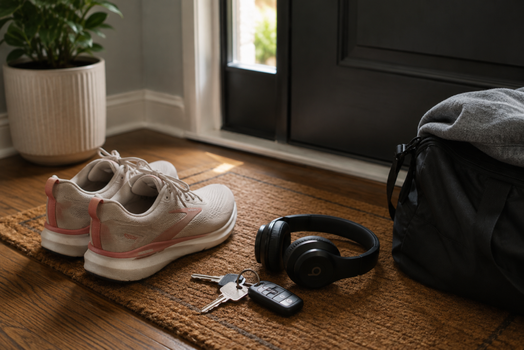 essentials ready at door